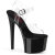 Pleaser PASSION-708 Sandales à plateforme Transparent Noir EU-35 / US-5