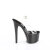 Pleaser PASSION-708 Sandales à plateforme Transparent Noir EU-35 / US-5