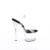 Pleaser PASSION-708 Sandales à plateforme Transparent Noir EU-35 / US-5
