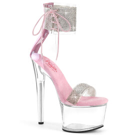 Pleaser PASSION-727RS Sandales à plateforme Strass...