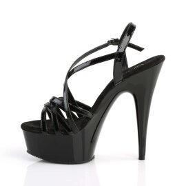 Pleaser Sandales DELIGHT-613 Noir EU-37/US-7