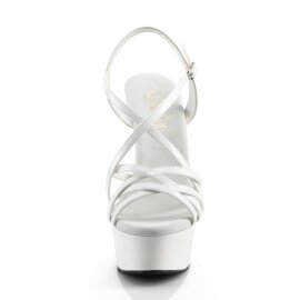Pleaser Sandales DELIGHT-613 Blanc EU-41/US-11