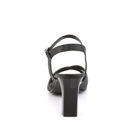 Fabulicious ROMANCE-313 Sandales Similicuir Noir EU-40 / US-10