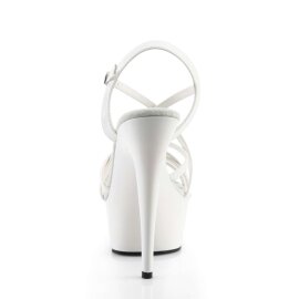 Pleaser Sandales DELIGHT-613 Blanc EU-37/US-7
