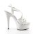 Pleaser Sandales DELIGHT-613 Blanc EU-37/US-7