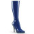 Pleaser SEDUCE-2000 Bottes genoux Revêtement laqué Bleu EU-40 / US-10