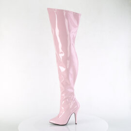 Pleaser SEDUCE-3000WC Cuissardes Revêtement laqué Rose pastel EU-38 / US-8