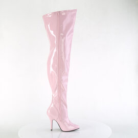 Pleaser SEDUCE-3000WC Cuissardes Revêtement laqué Rose pastel EU-38 / US-8
