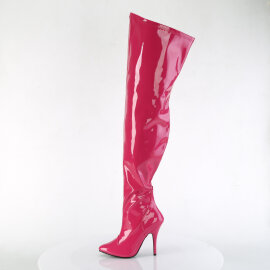 Pleaser SEDUCE-3000WC Cuissardes Revêtement laqué Rose EU-37 / US-7