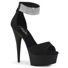Pleaser Sandales DELIGHT-625 Noir EU-37/US-7