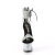 Pleaser SKY-327RSI Sandales à plateforme Strass Argent Noir EU-35 / US-5