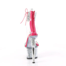 Pleaser SKY-327RSI Sandales à plateforme Strass Argent Rose EU-35 / US-5