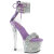 Pleaser SKY-327RSI Sandales à plateforme Strass Argent Lavande EU-36 / US-6