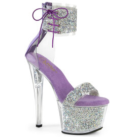 Pleaser SKY-327RSI Sandales à plateforme Strass...