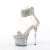 Pleaser SKY-327RSI Sandales à plateforme Strass Argent Beige EU-36 / US-6