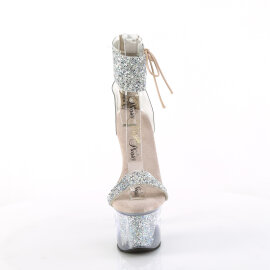Pleaser SKY-327RSI Sandales à plateforme Strass...