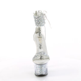 Pleaser SKY-327RSI Sandales à plateforme Strass...