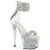 Pleaser SKY-327RSI Sandales à plateforme Strass Argent EU-35 / US-5