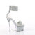 Pleaser SKY-327RSI Sandales à plateforme Strass Argent EU-35 / US-5