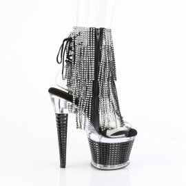 Pleaser SPECTATOR-1017RSF Sandales à plateforme Transparent Strass Noir EU-37 / US-7