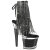 Pleaser SPECTATOR-1017RSF Sandales à plateforme Transparent Strass Noir EU-37 / US-7