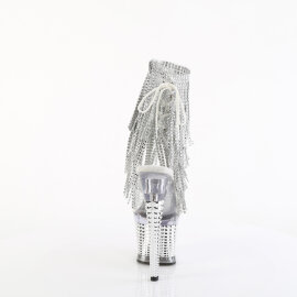 Pleaser SPECTATOR-1017RSF Sandales à plateforme Chrome Transparent Strass Argent EU-36 / US-6