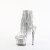 Pleaser SPECTATOR-1017RSF Sandales à plateforme Chrome Transparent Strass Argent EU-36 / US-6