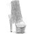 Pleaser SPECTATOR-1017RSF Sandales à plateforme Chrome Transparent Strass Argent EU-38 / US-8