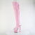 Pleaser SPECTATOR-3030 Cuissardes à plateforme Similicuir Transparent Rose EU-40 / US-10