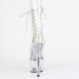 Pleaser STARDUST-1021C-7 Bottines à plateforme Transparent Strass EU-37 / US-7