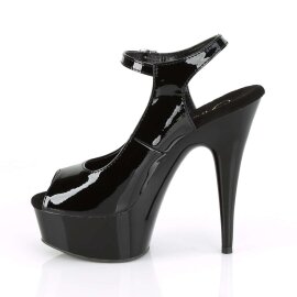 Pleaser Sandales DELIGHT-655 Noir EU-36/US-6