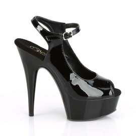 Pleaser Sandales DELIGHT-655 Noir EU-36/US-6