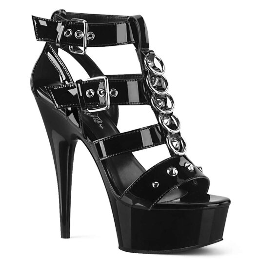 Pleaser Sandales DELIGHT-658 Noir EU-37/US-7