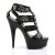 Pleaser Sandales DELIGHT-658 Noir EU-35/US-5