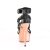 Pleaser Sandales DELIGHT-658 Noir Or Rose Chrome EU-37/US-7