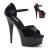 Pleaser Sandales DELIGHT-660FH Noir Rouge EU-35/US-5