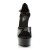 Pleaser Sandales DELIGHT-660FH Noir Rouge EU-35/US-5