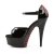 Pleaser Sandales DELIGHT-660FH Noir Rouge EU-35/US-5