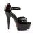 Pleaser Sandales DELIGHT-660FH Noir Rouge EU-35/US-5