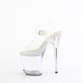 Pleaser TREASURE-808FLA Sandales à plateforme Transparent EU-35 / US-5