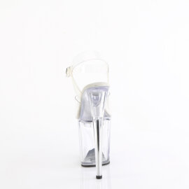 Pleaser TREASURE-808FLA Sandales à plateforme Transparent EU-35 / US-5