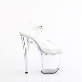 Pleaser TREASURE-808FLA Sandales à plateforme Transparent EU-35 / US-5