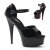 Pleaser Sandales DELIGHT-660FH Noir Rouge EU-36/US-6