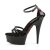 Pleaser Sandales DELIGHT-662 Noir EU-35/US-5