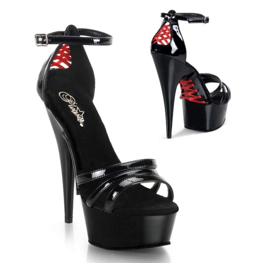 Pleaser Sandales DELIGHT-662 Noir EU-37/US-7