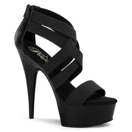 Pleaser Sandales DELIGHT-669 Noir EU-39/US-9