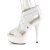 Pleaser Sandales DELIGHT-669 Blanc EU-35/US-5