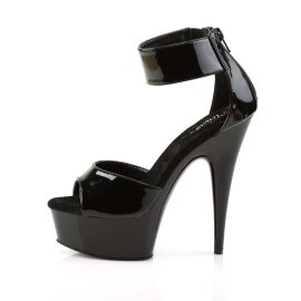 Pleaser Sandales DELIGHT-670-3 Noir EU-37/US-7