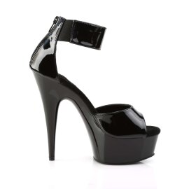 Pleaser Sandales DELIGHT-670-3 Noir EU-37/US-7