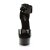 Pleaser Sandales DELIGHT-670-3 Noir EU-37/US-7